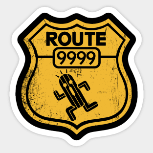 Route 9999 Sticker